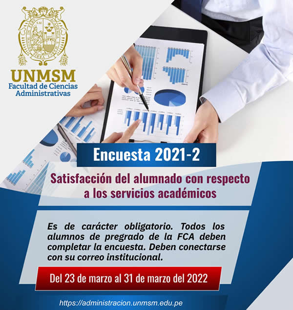 Encuesta de satisfacción del alumnado de pregrado con respecto a los servicios académicos 2021-2