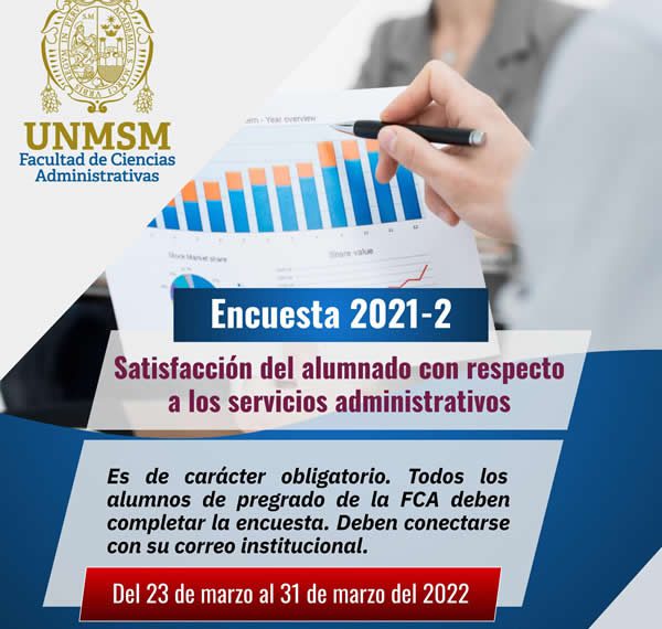Encuesta de satisfacción del alumnado de pregrado con respecto a los servicios administrativos 2021-2