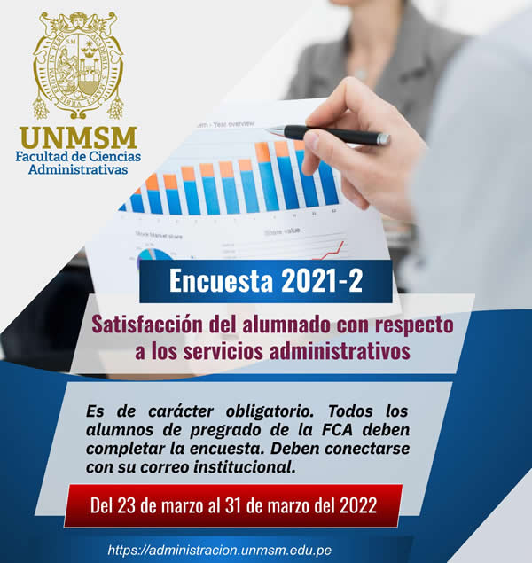 Encuesta de satisfacción del alumnado de pregrado con respecto a los servicios administrativos 2021-2