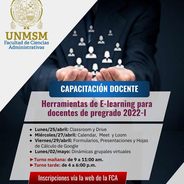 CAPACITACIÓN: Herramientas de E-learning para docentes de pregrado 2022-I