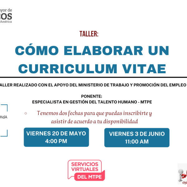 Taller: Cómo elaborar un curriculum vitae