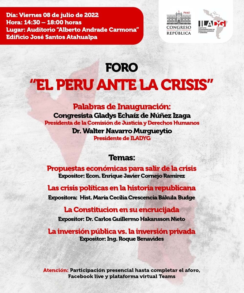 Docente de la FCA participa en el foro: El Perú ante la crisis