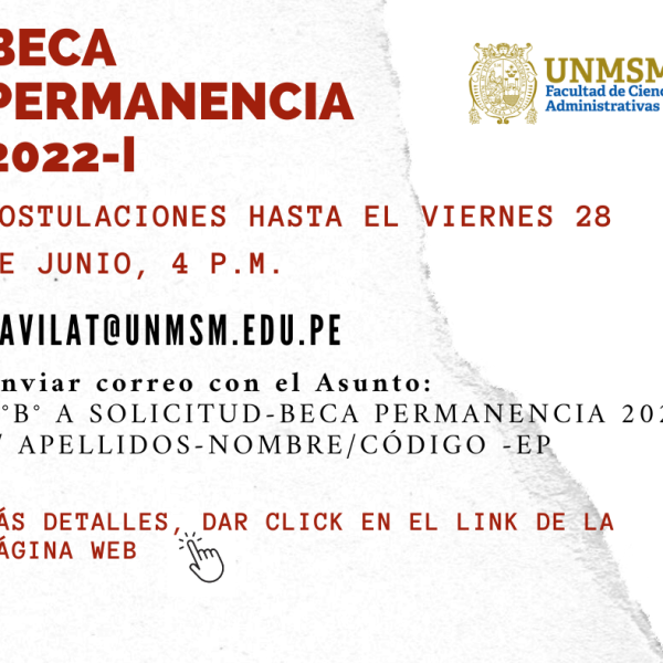 Convocatoria: Beca Permanencia 2022