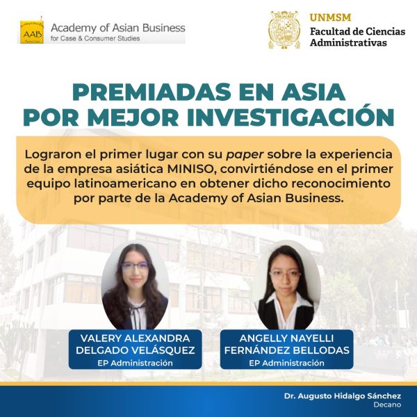 Estudiantes de Administración son premiadas en Asia a mejor investigación de caso