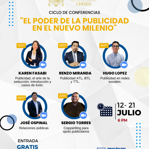 Ciclo de conferencias virtuales: el poder de la publicidad en el nuevo milenio