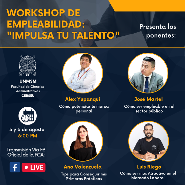 Ciclo de conferencias “Workshop de empleabilidad: Impulsa tu talento”