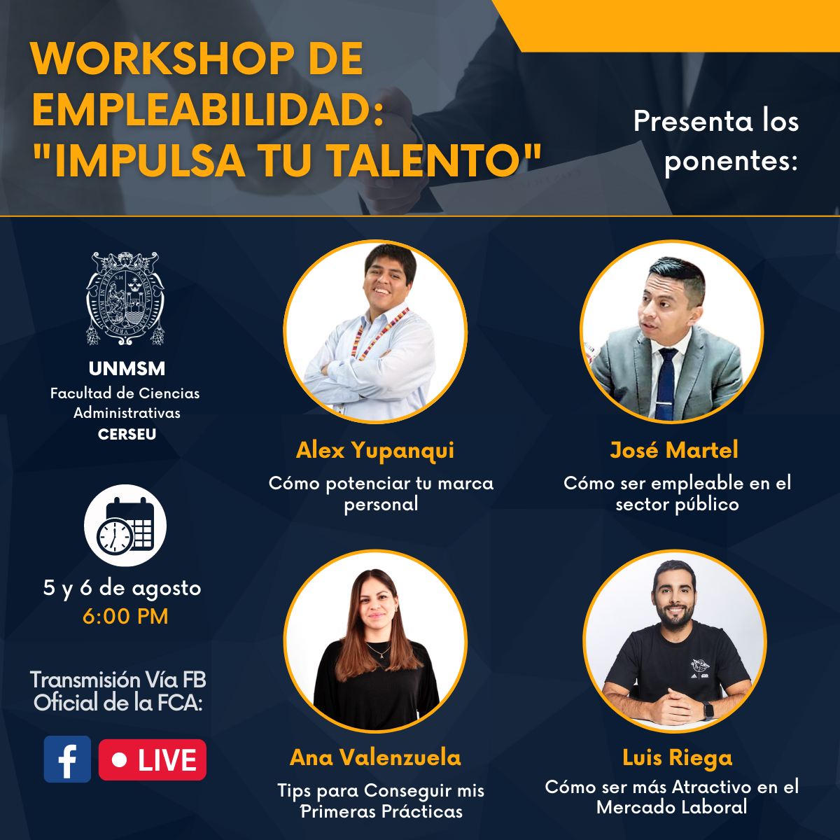 Ciclo de conferencias «Workshop de empleabilidad: Impulsa tu talento»