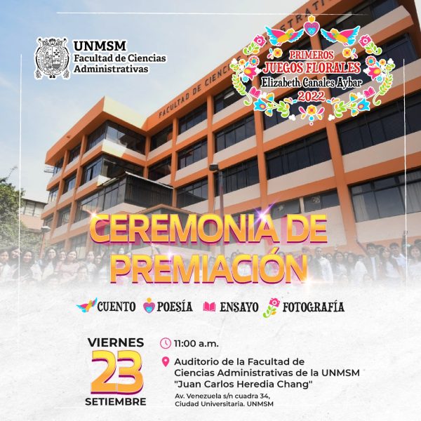 Juegos Florales de Ciencias Administrativas: Ceremonia de premiación