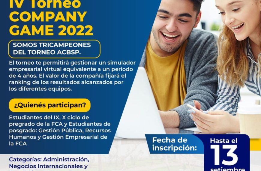 Participa en el IV Torneo Company Game 2022