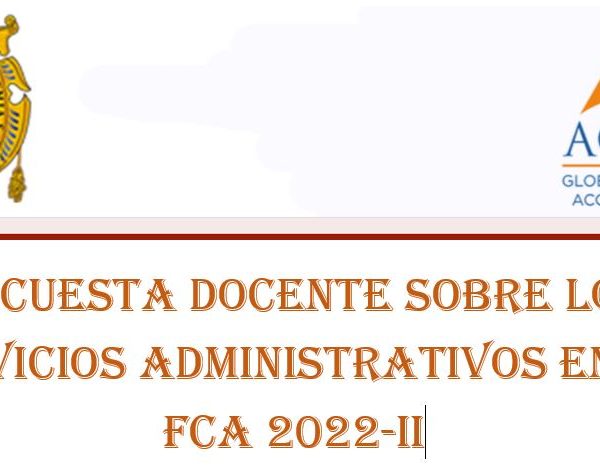 Docente de la FCA te invitamos a participar en la encuesta de satisfacción