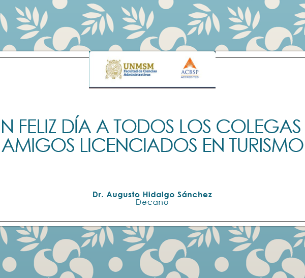 Feliz día del Licenciado en Turismo