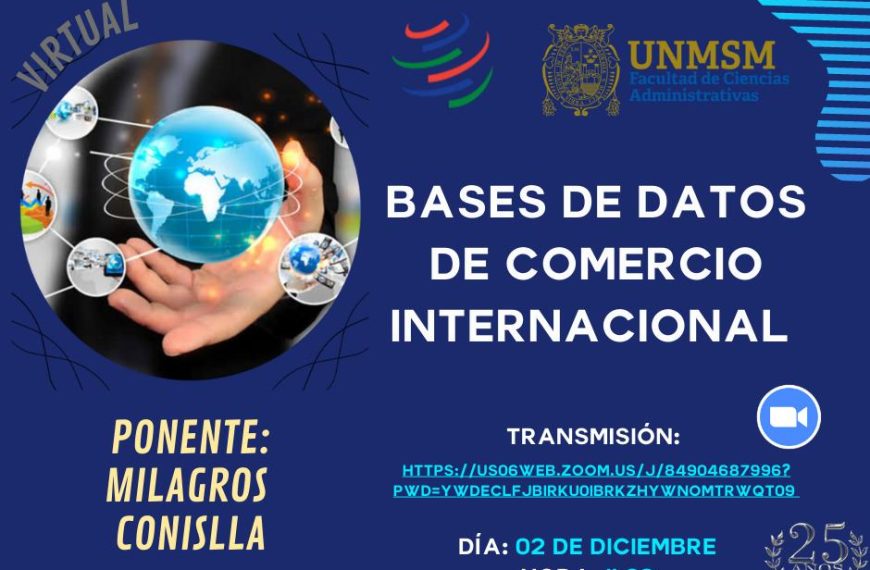 Conferencia: «Bases de datos del comercio internacional»