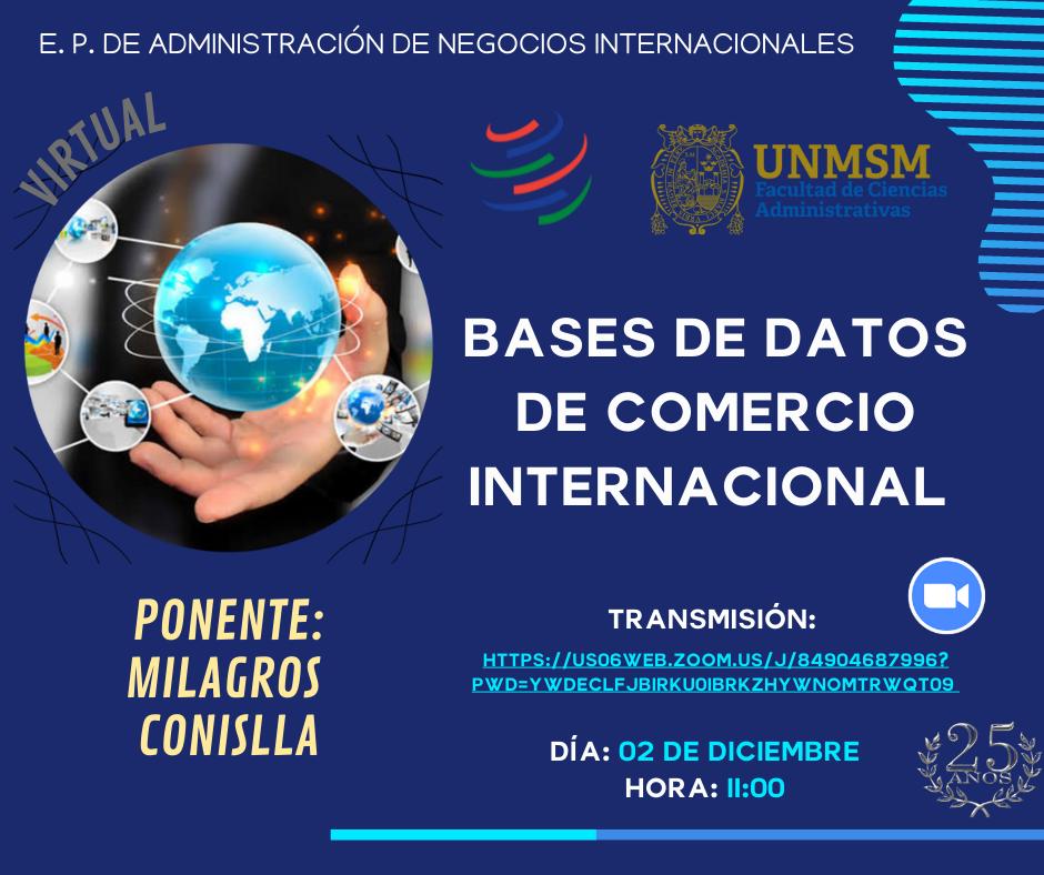Conferencia: «Bases de datos del comercio internacional»