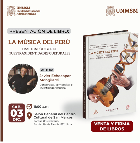 Presentación del libro: La música del Perú. Tras los códigos de nuestras identidades culturales