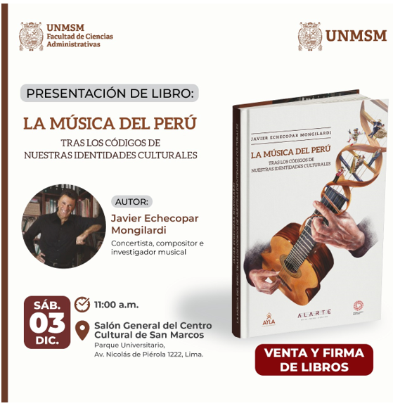 Presentación del libro: La música del Perú. Tras los códigos de nuestras identidades culturales