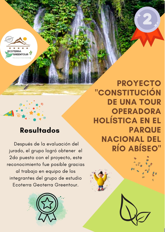 Estudiantes de Administración de Turismo ganadores de concurso sobre proyectos de desarrollo turístico en la cuenca amazónica