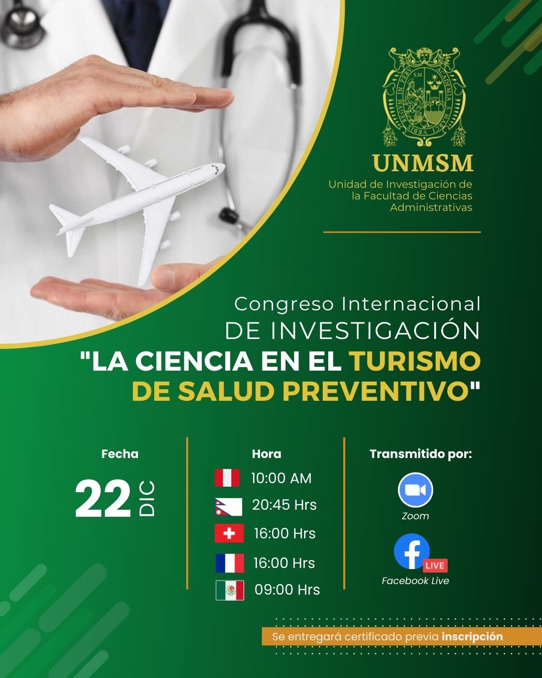 Congreso Internacional de Investigación: «La ciencia en el turismo de salud preventivo»