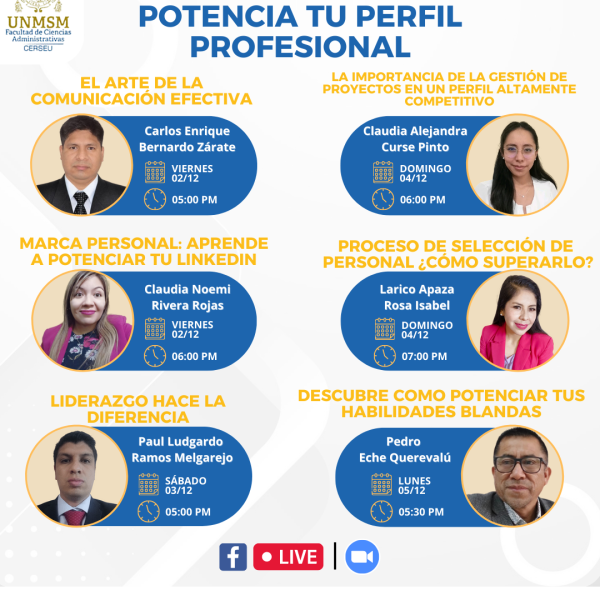 Ciclo de conferencias: Potencia tu perfil profesional
