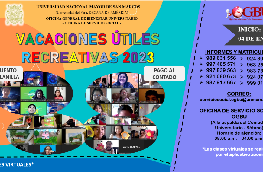 Programa de Vacaciones Útiles Recreativas 2022