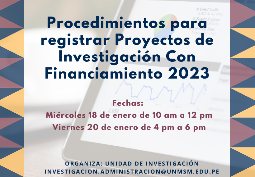 Exposición: Procedimientos para registrar proyectos de investigación con financiamiento 2023