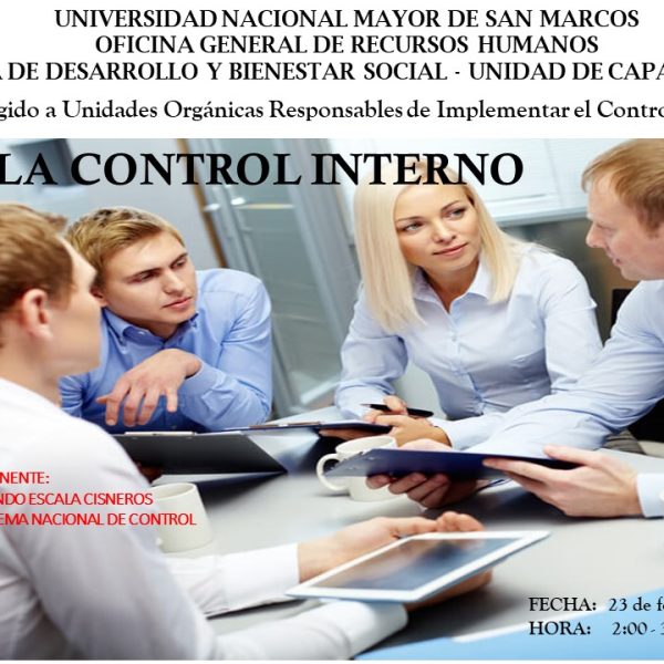 Charla sobre Control Interno