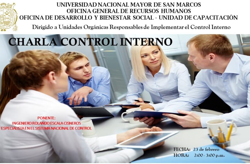 Charla sobre Control Interno