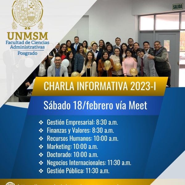 Charla Informativa de Posgrado 2023-I