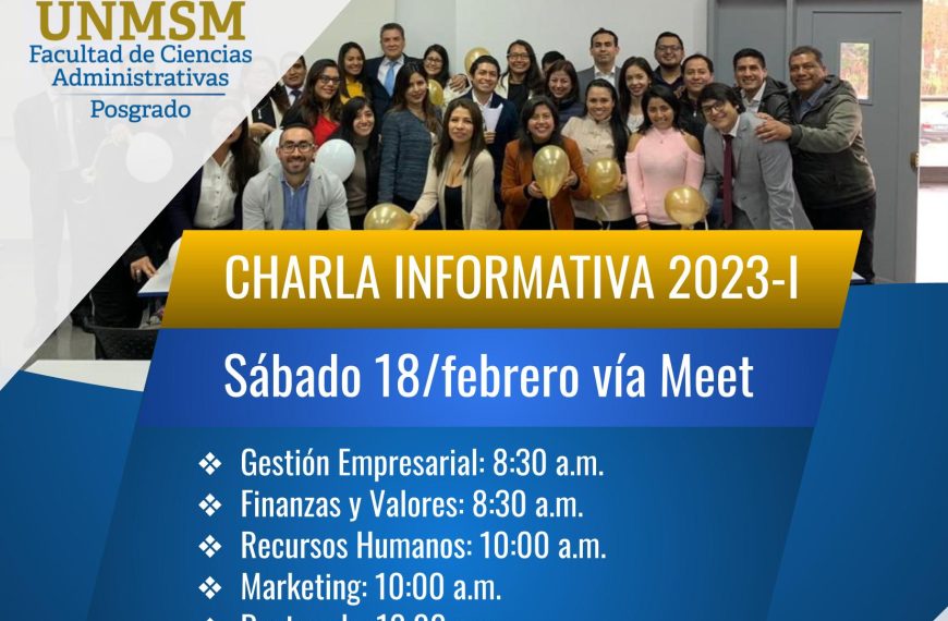 Charla Informativa de Posgrado 2023-I