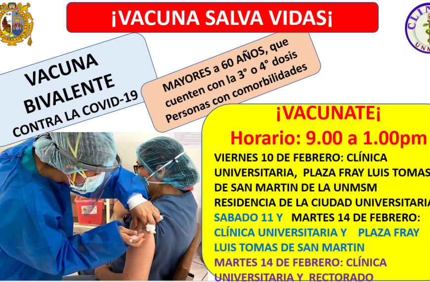 Campaña Vacúnate con la Vacuna Bivalente en la UNMSM