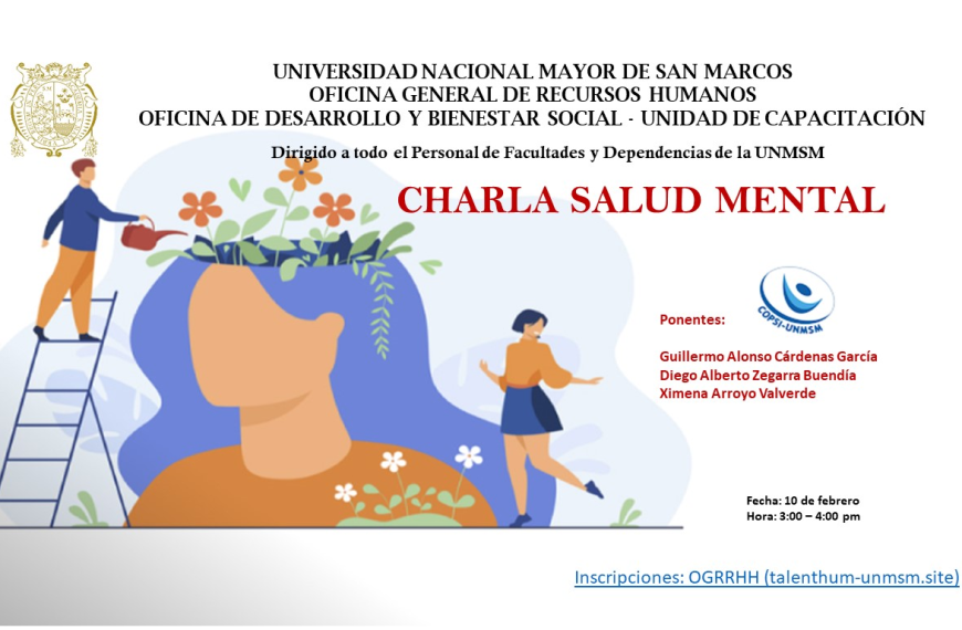 Charla sobre salud mental