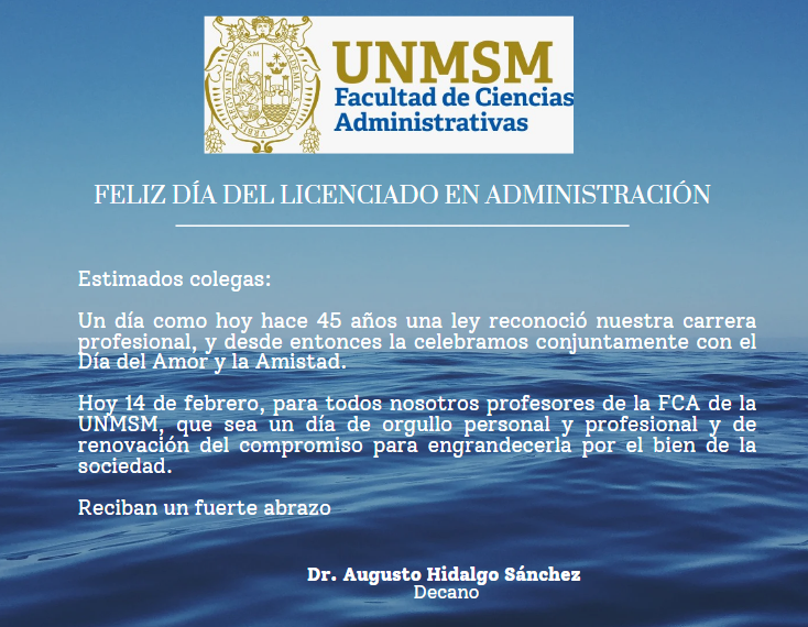 Feliz Día del Licenciado en Administración