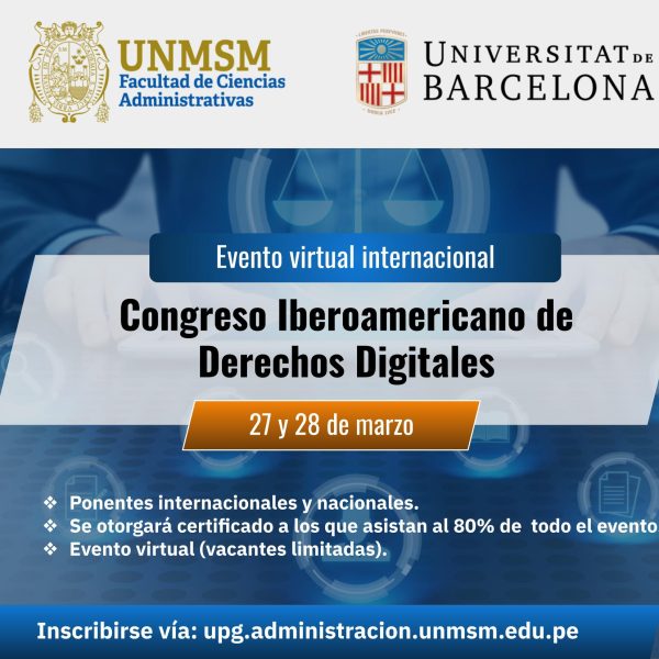 Congreso Iberoamericano de Derechos Digitales: 27 y 28 de marzo