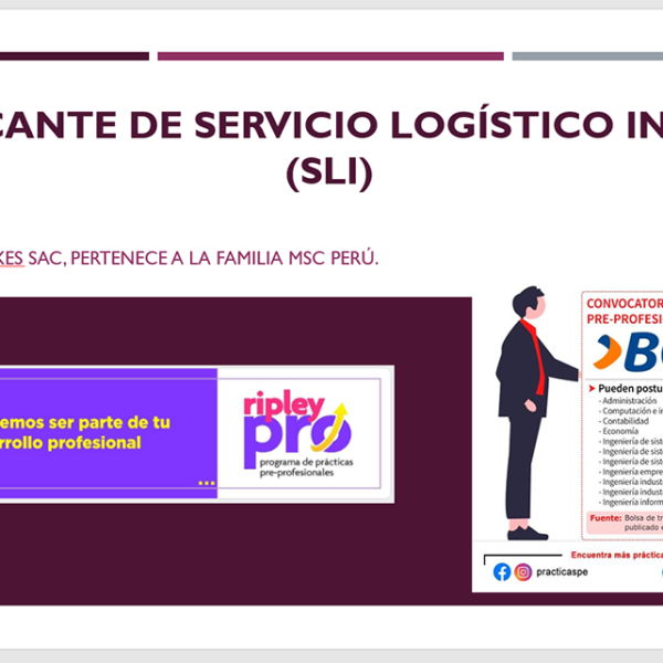 Oportunidades para prácticas preprofesionales