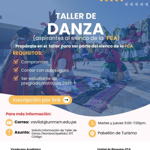 Convocatoria para el Taller de Danza de la FCA