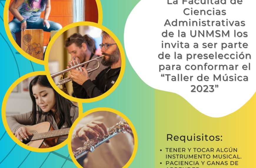 Convocatoria: preselección para participar en el Taller de Música 2023