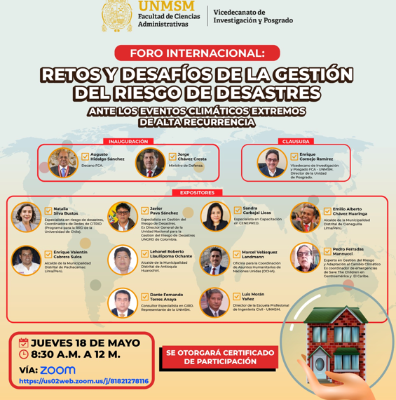 Foro Internacional de gestión del riesgo de desastres