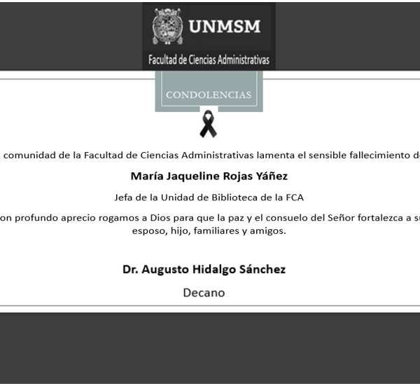 Saludo de pésame