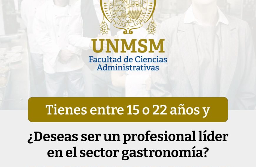 Tienes entre 15 o 22 años y ¿Deseas ser un profesional líder en el sector gastronomía?