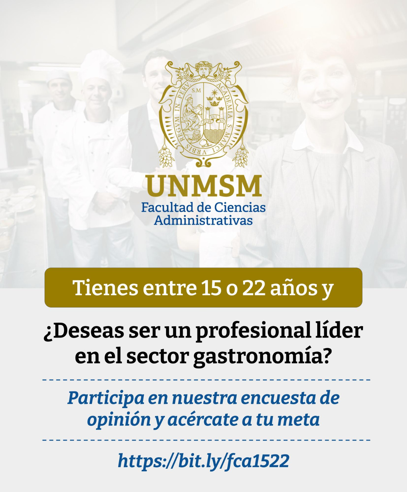 Tienes entre 15 o 22 años y ¿Deseas ser un profesional líder en el sector gastronomía?