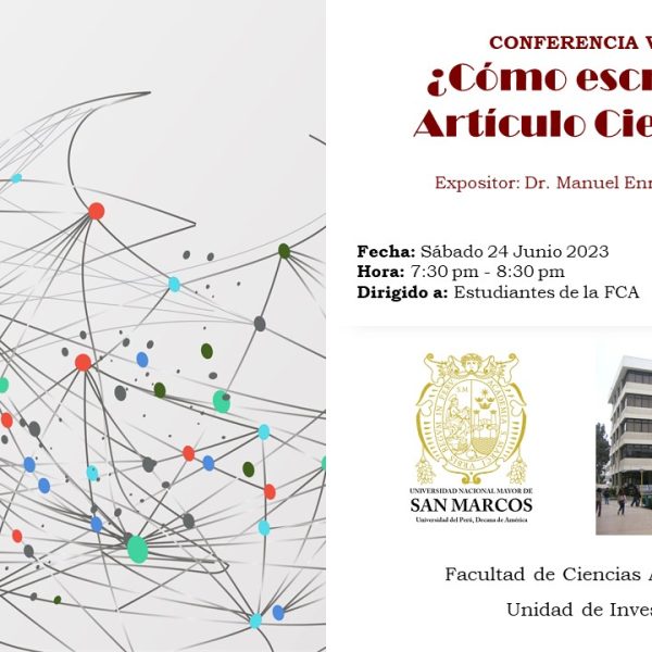 Conferencia virtual: ¿Cómo escribir un artículo científico?