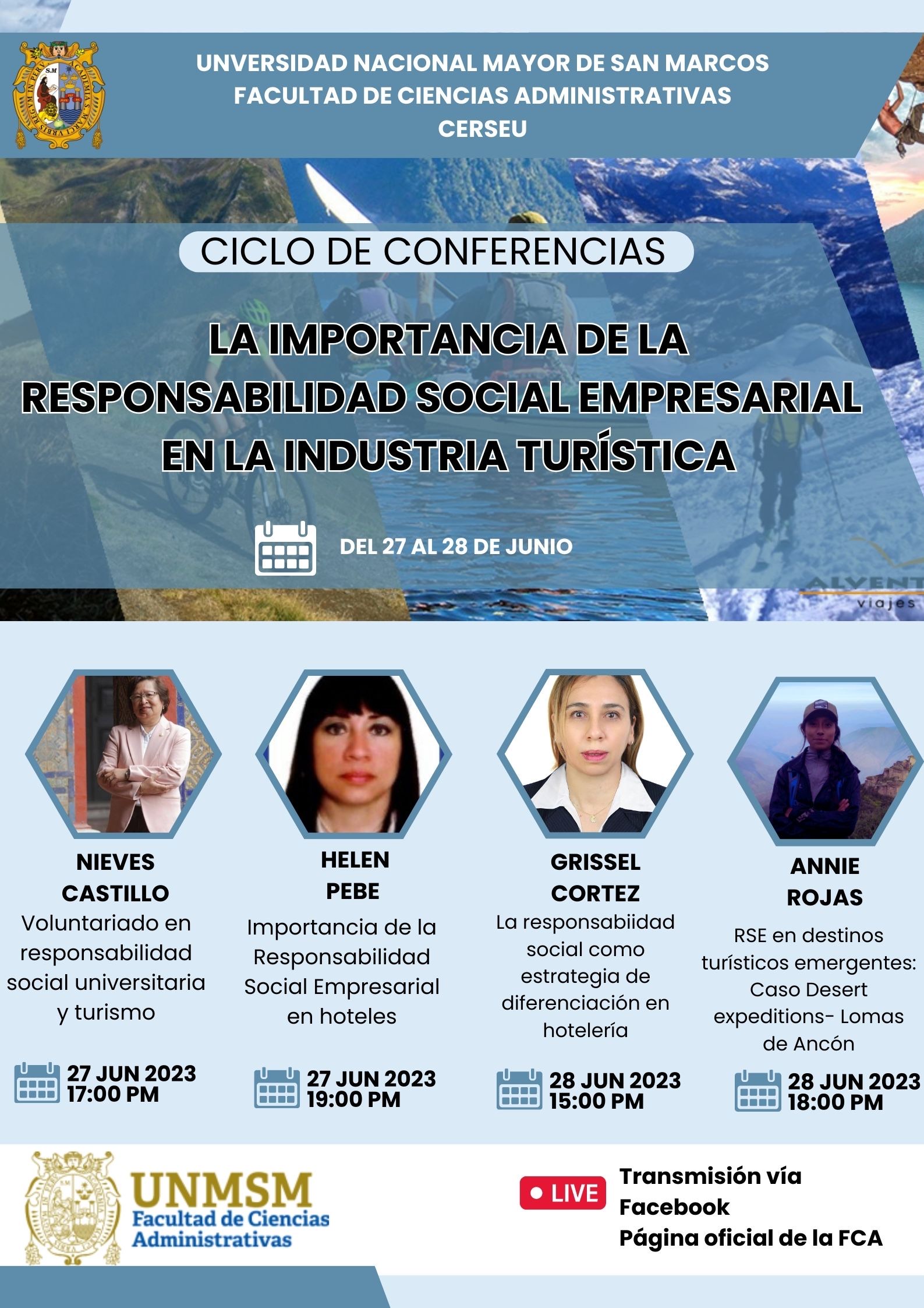 Ciclo de conferencias:  «La importancia de la responsabilidad social empresarial en la industria turística»