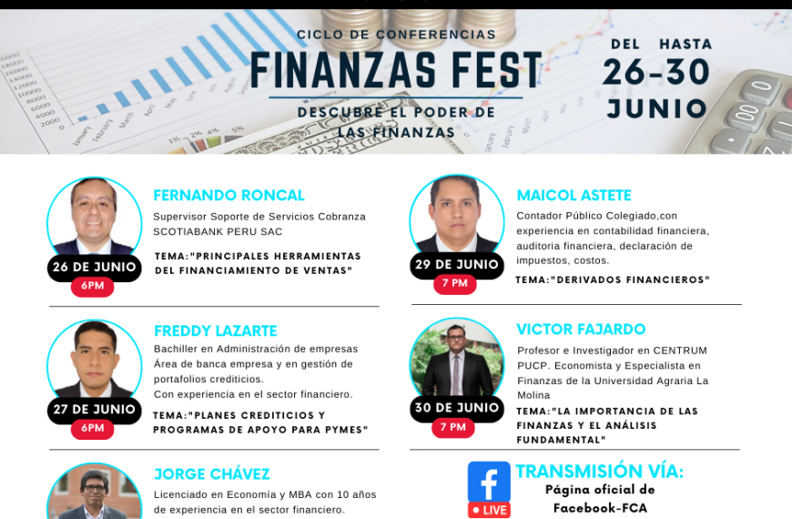 Ciclo de conferencias: «Finanzas fest: Descubre el poder de las finanzas».