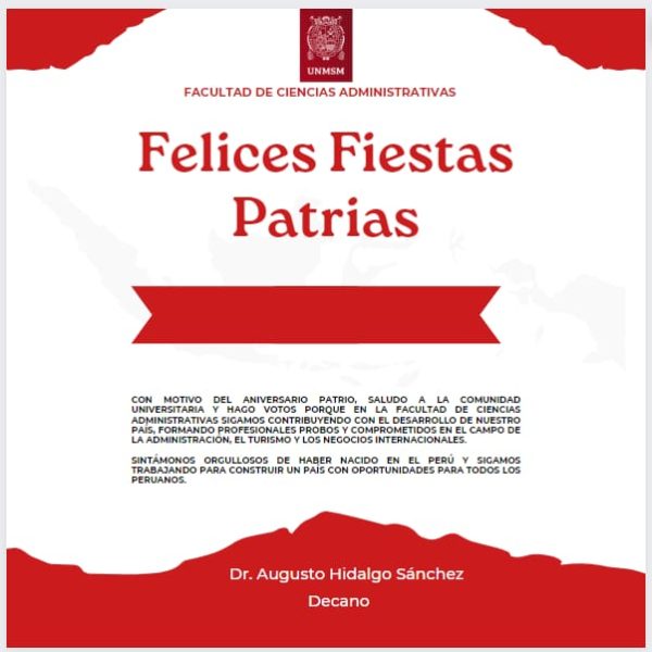 Felices Fiestas Patrias