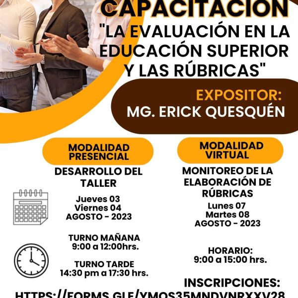 Taller : La evaluación en la educación superior y las rúbricas