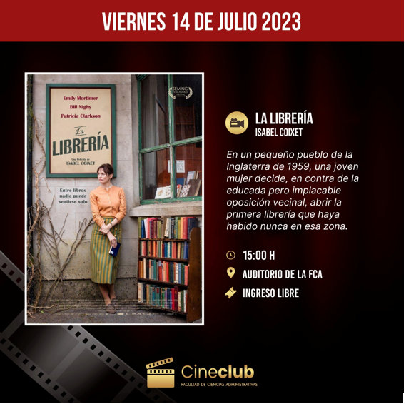 La Librería: Película que se proyectará el 14 de junio en el ciclo de cine Mujeres Emprendedoras