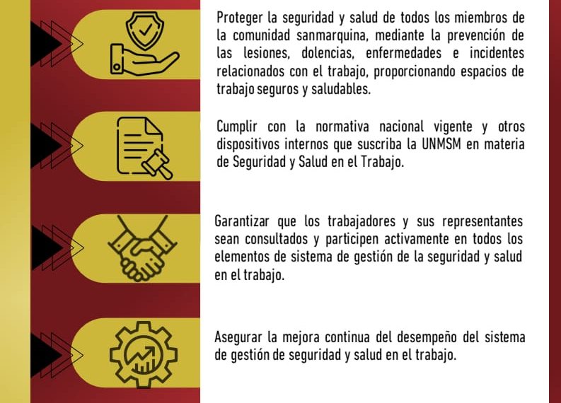 Políticas de seguridad y salud en el trabajo de la UNMSM