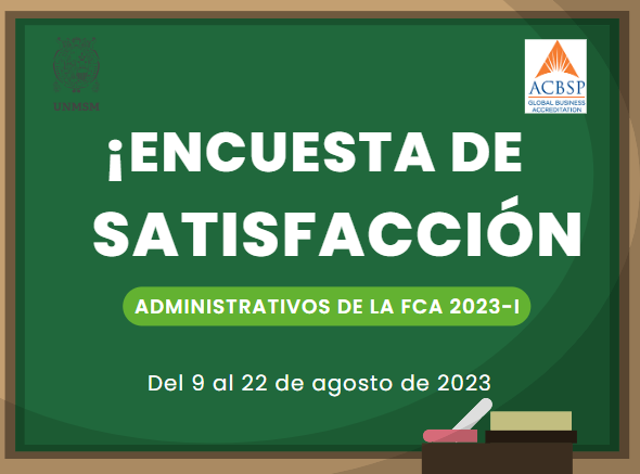 Encuesta de satisfacción del personal administrativo 2023-I