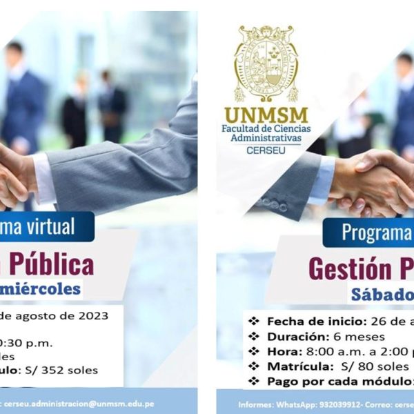 Programa virtual: Gestión Pública