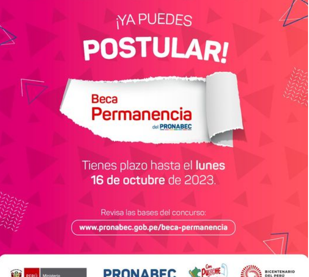 Convocatoria a Beca Permanencia 2023