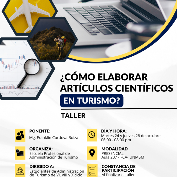 TALLER: ¿Cómo elaborar un artículo científico en turismo?